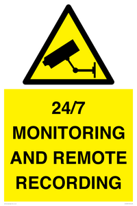 24/7 MONITORING AND REMOTE RECORDING